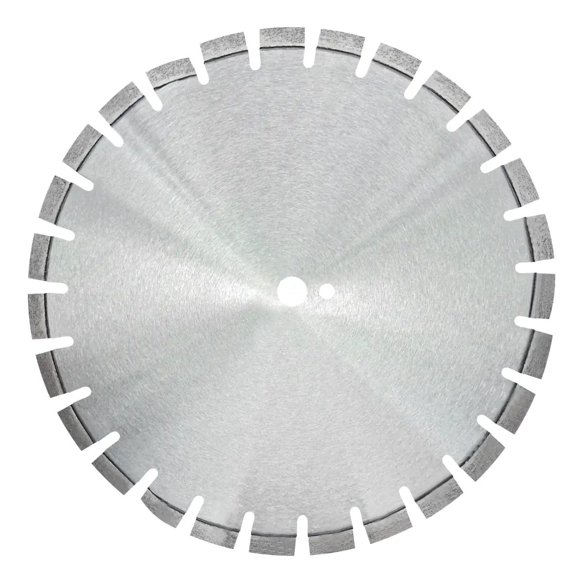 350mm Asphalt cutting blade with slanted protection segments for high abrasion pavement and green concrete cutting